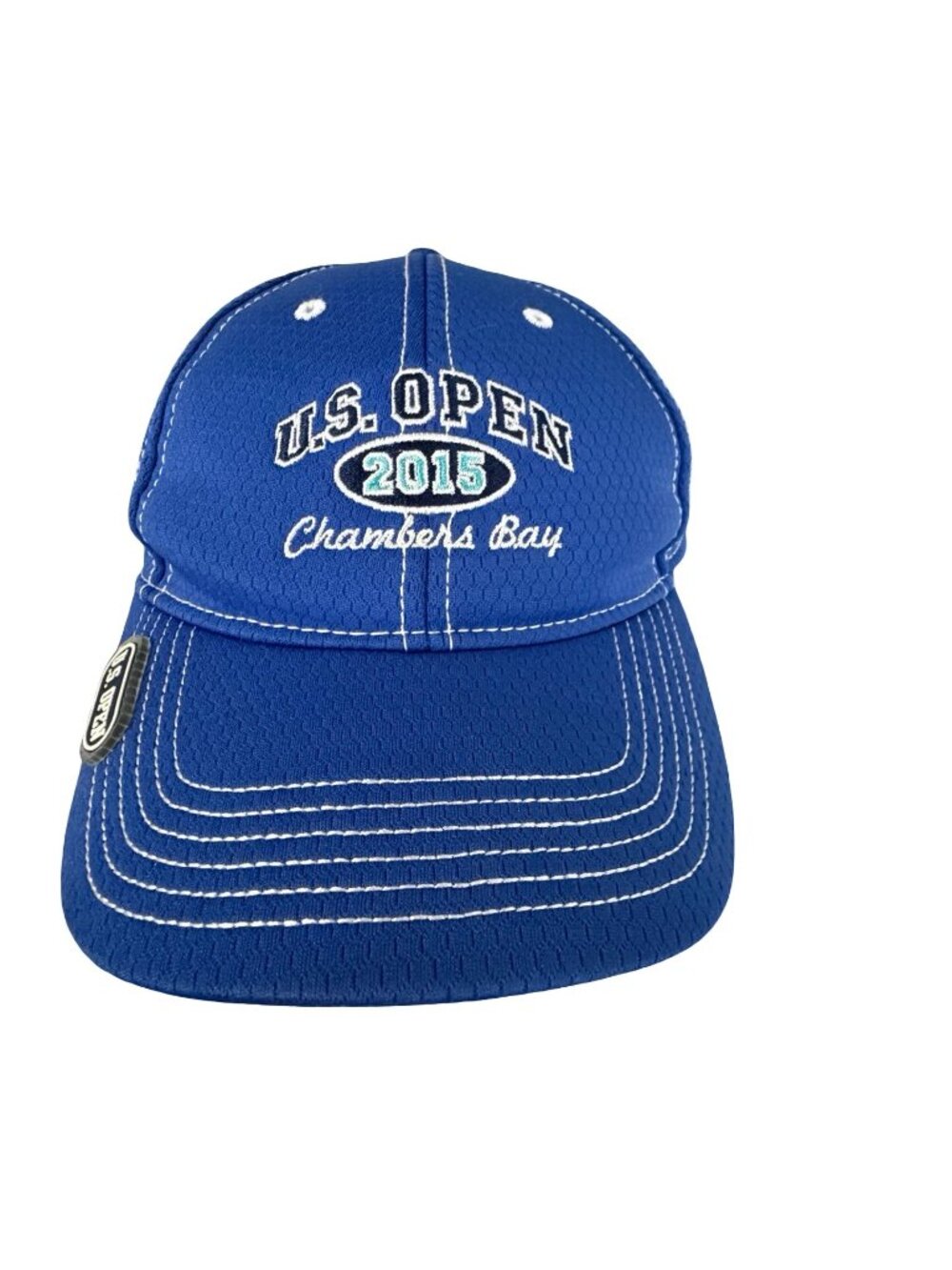 2015 U.S. Open Chambers Bay Golf Hat Blue USGA Ahead Strapback Cap